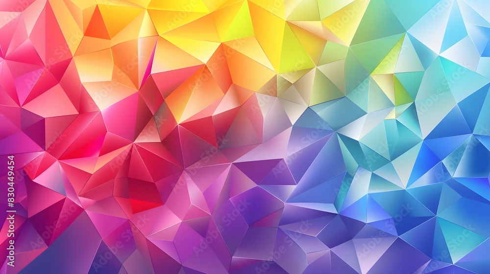 Color Blend Rainbow Trendy Low Poly BG Design. Color Blend Rainbow Trendy Low Poly BG Design.