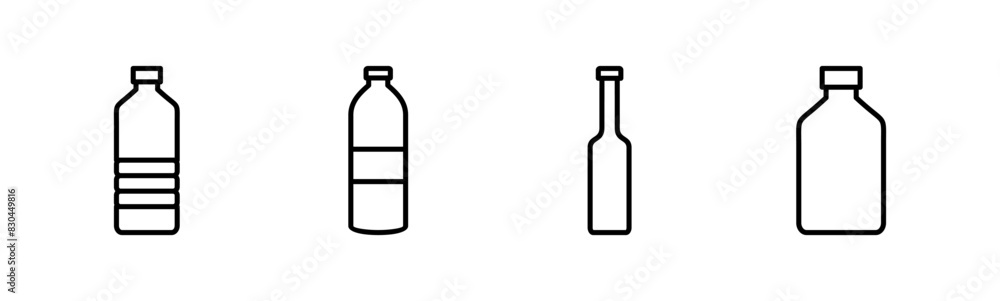 Bottle icon set. bottle vector icon Bottle icon set. bottle vector icon