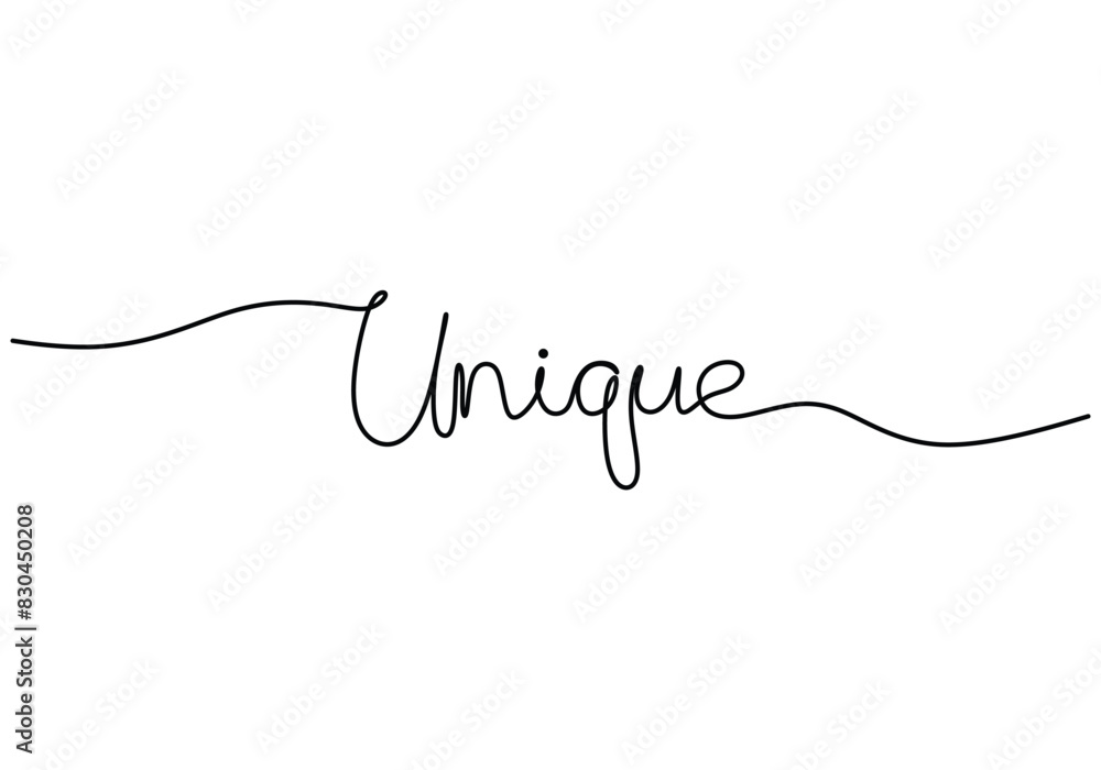 Unique handwritten inscription. One line drawing phrase hand writing calligraphy card lettering. Unique handwritten inscription. One line drawing phrase hand writing calligraphy card lettering.