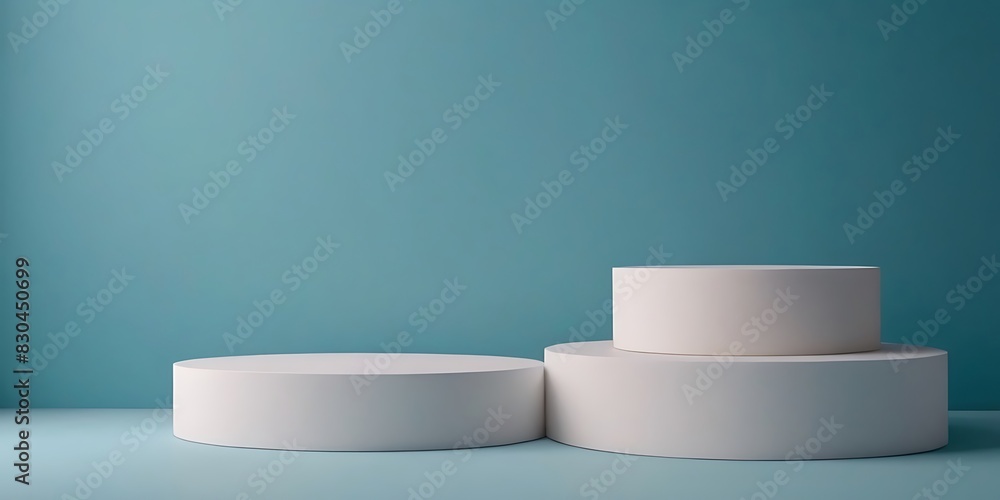A Beautiful Light Blue Background Designed for Product Presentation, Featuring Podiums on Different Tiers, Adding Dimension and Sophistication to Your Display.
A Beautiful Light Blue Background Designed for Product Presentation, Featuring Podiums on Different Tiers, Adding Dimension and Sophistication to Your Display.