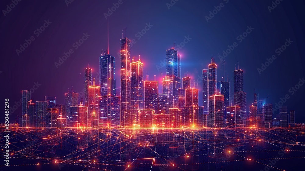 Low Poly Smart City: Wi-Fi Network with Building Automation Features