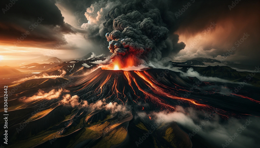 Grindavik Volcano Erupts Smoke Into the Air