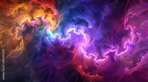 Fractal Color Texture Background Perfect for Creative Projects