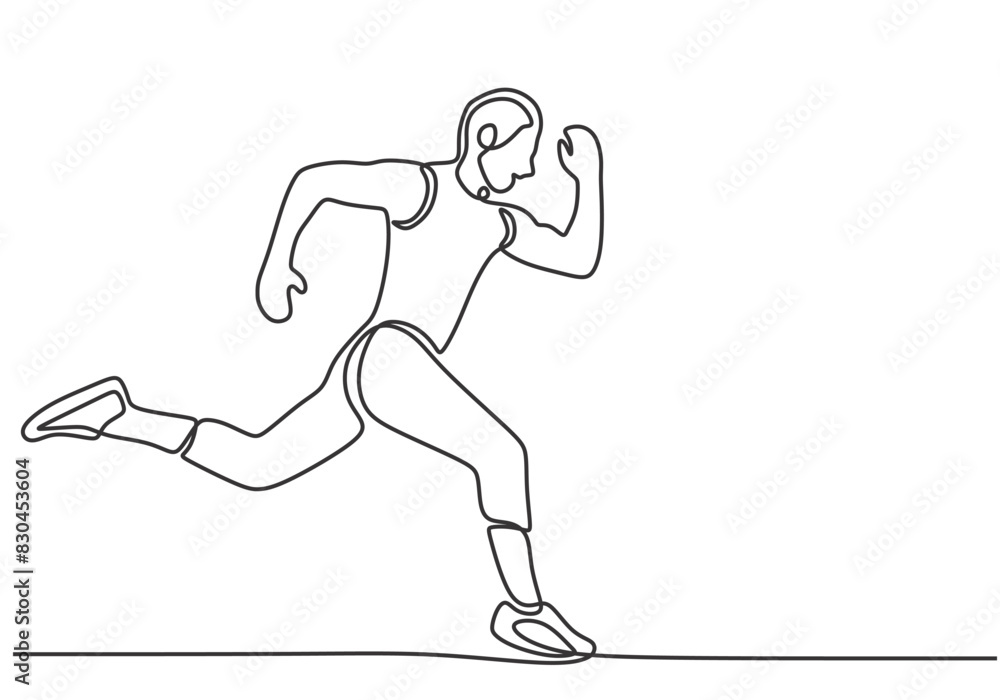 Man athlete running fast in one continuous single line art style. Adventure traveling outdoor sport. Man athlete running fast in one continuous single line art style. Adventure traveling outdoor sport.