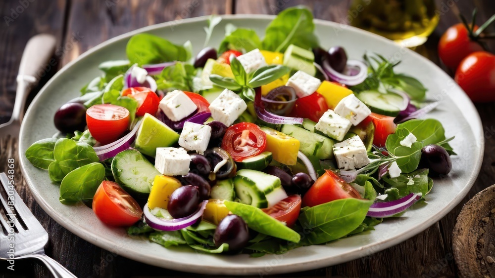 A Minimalist Ode to Greek Salad, Fresh Tomatoes, Cucumbers, Briny Olives, Crumbled Feta, and the Essence of Olive Oil A Minimalist Ode to Greek Salad, Fresh Tomatoes, Cucumbers, Briny Olives, Crumbled Feta, and the Essence of Olive Oil