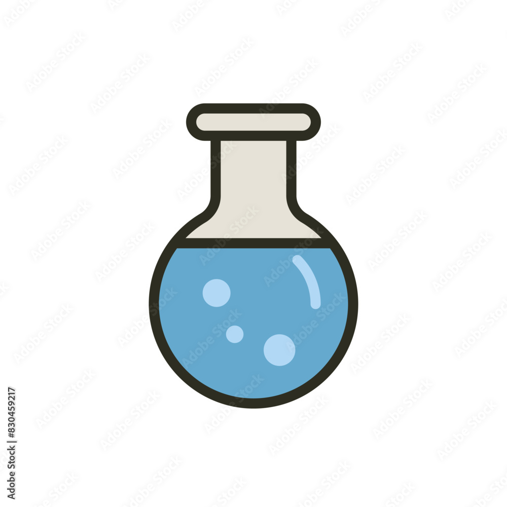Laboratory flask icon. Laboratory chemical equipment vector illustration Laboratory flask icon. Laboratory chemical equipment vector illustration