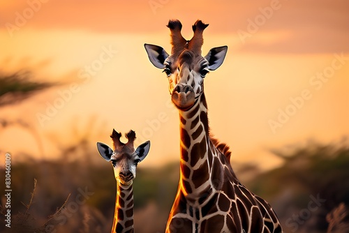 giraffe, animal, neck, mammal, wildlife, zoo, head, nature, wild, tall, safari, portrait, long, cute, face, spots, brown, funny, big, animals, mouth generative AI photo