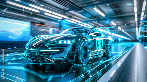 New softwaredefined vehicle system chip enhances automotive sector with firs. Concept Automotive Industry, Software-Defined Vehicles, Advanced Chip Technology, Innovation in Automotive Sector