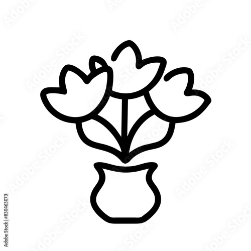 Flowers Icon Outline