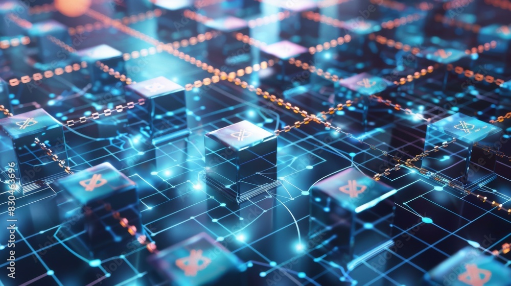 Obraz premium Abstract Digital Background with Binary Code and AI Algorithms: Visual Representation of Machine Learning, Data Processing, and Advanced Computational Technology in a Futuristic Cyber Landscape