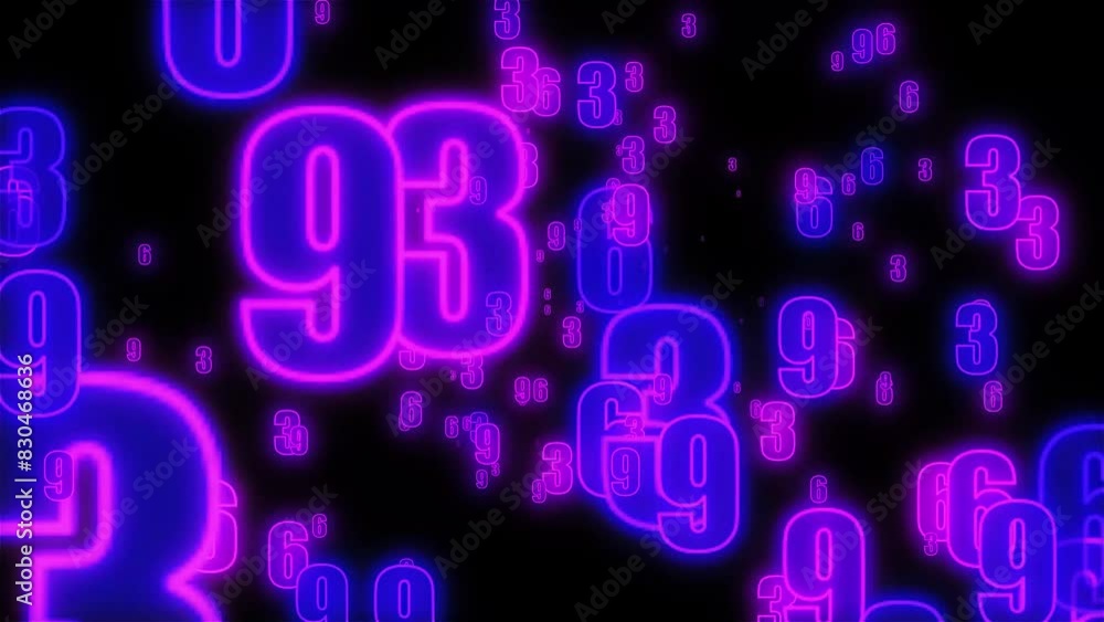 飛び出してくる数字