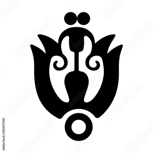 Ready to use solid icon of xochitl symbol 