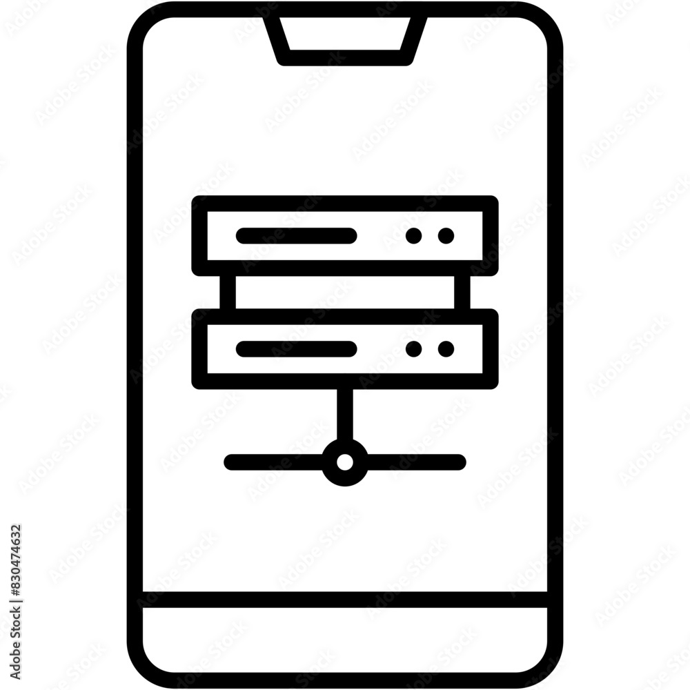 Smartphone Database vector design logo icon.svg Smartphone Database vector design logo icon.svg