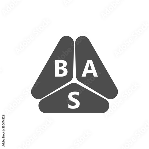 BAS letter logo design on white background. Creative  modern BAS letter logo design. Vector design.