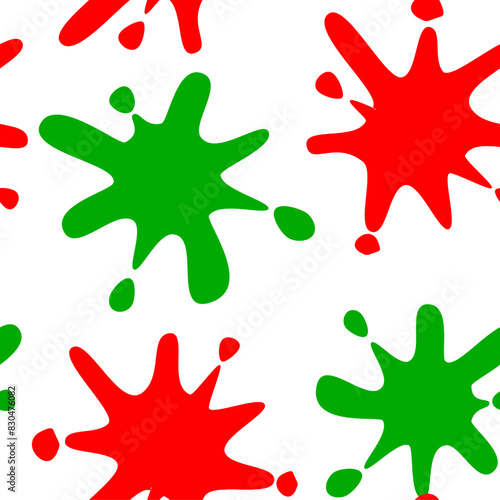 Seamless pattern of splashing colors.