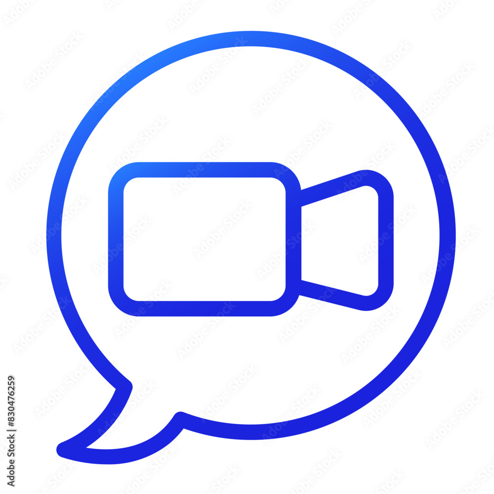 talking about films gradient blue icon style talking about films gradient blue icon style
