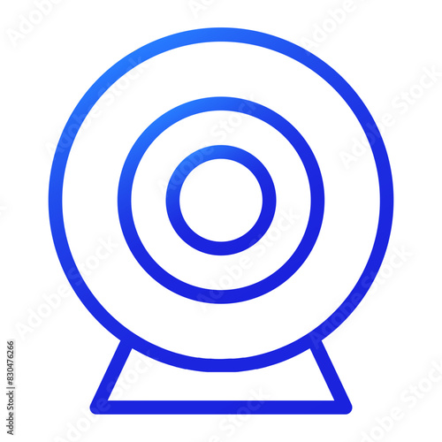 target goal gradient blue icon style