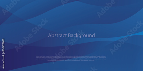 Teal background. Abstract very saturated light bluish cyan pattern with translucent curved line. eps10