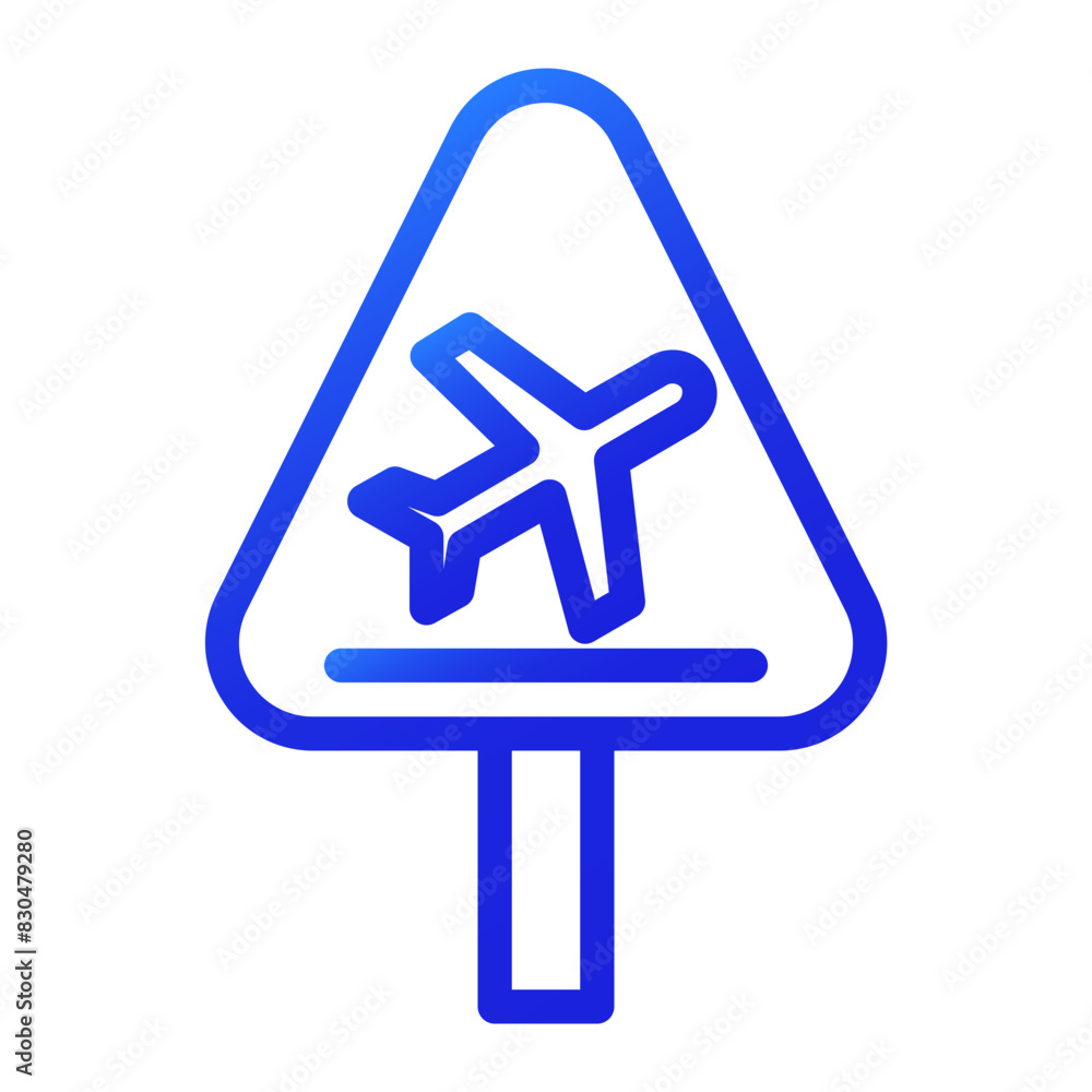 airport area gradient icon airport area gradient icon
