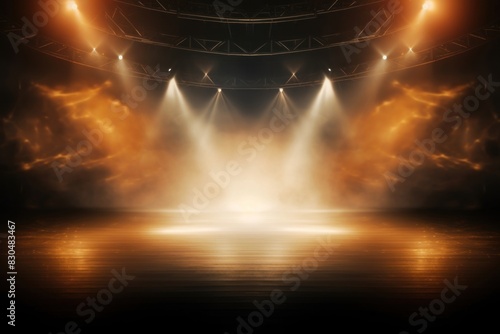 Concert stage spotlight illuminated entertainment. © Rawpixel.com