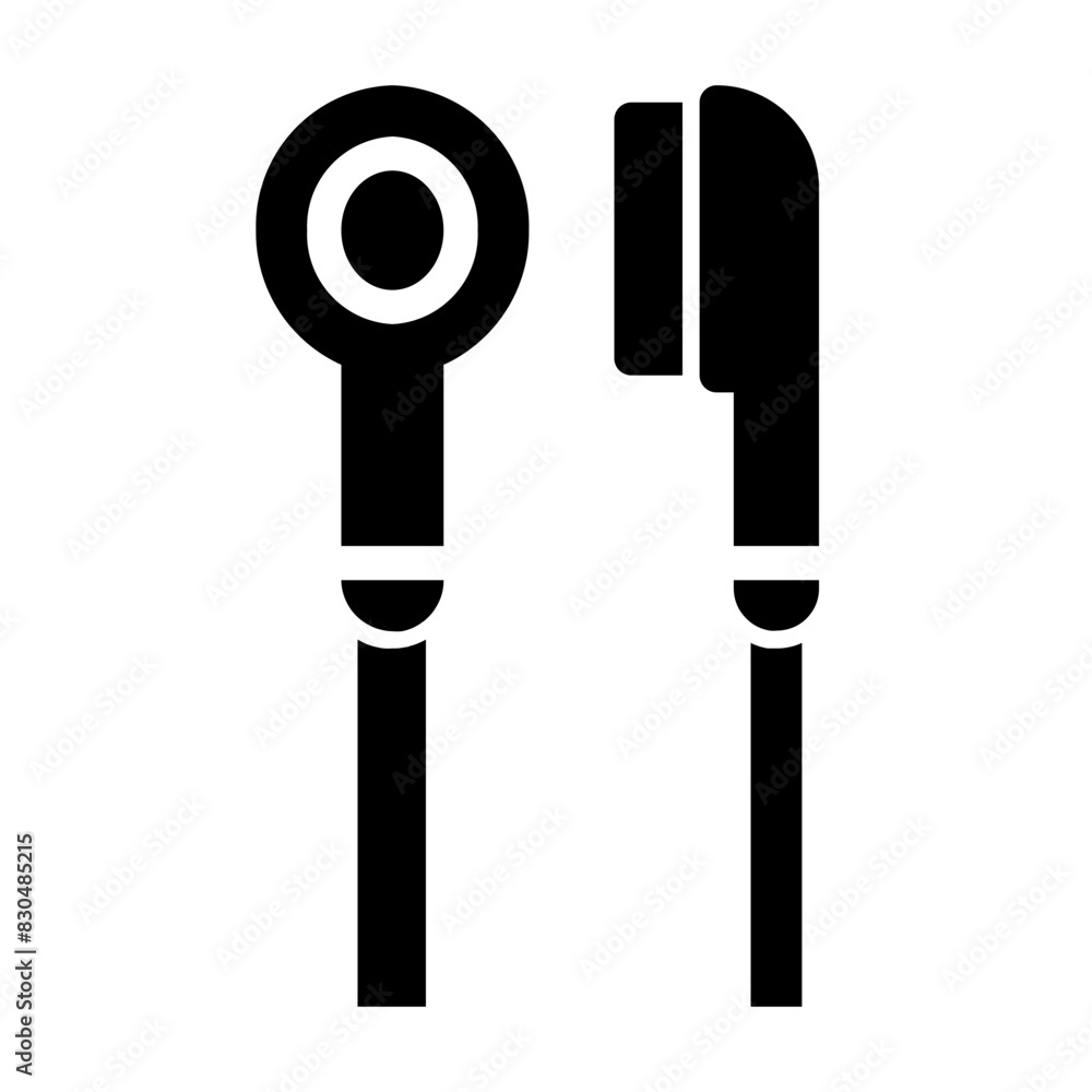 earphone glyph style icon earphone glyph style icon