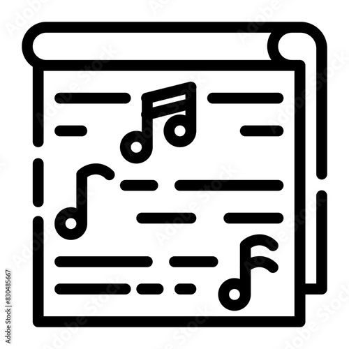  song lyrics cut line style icon