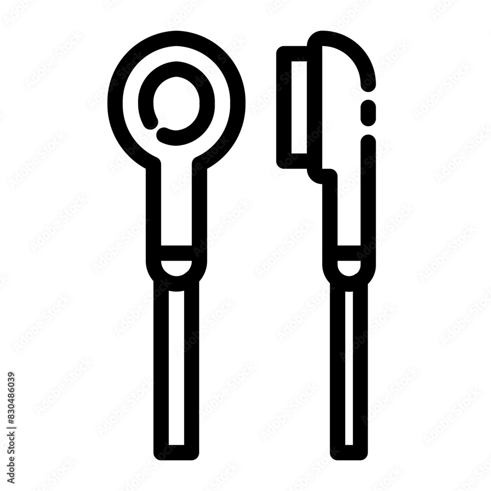 earphone cut line style icon earphone cut line style icon