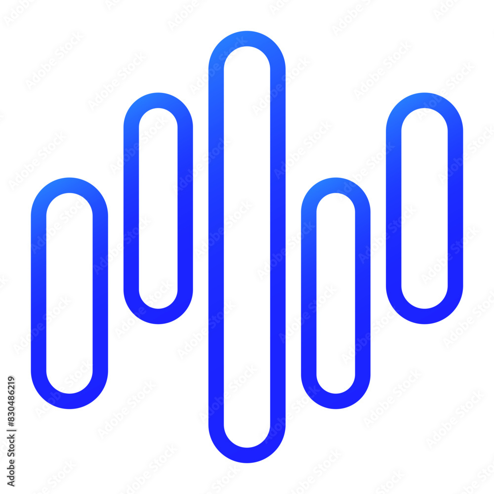 tone of voice blue gradient icon tone of voice blue gradient icon