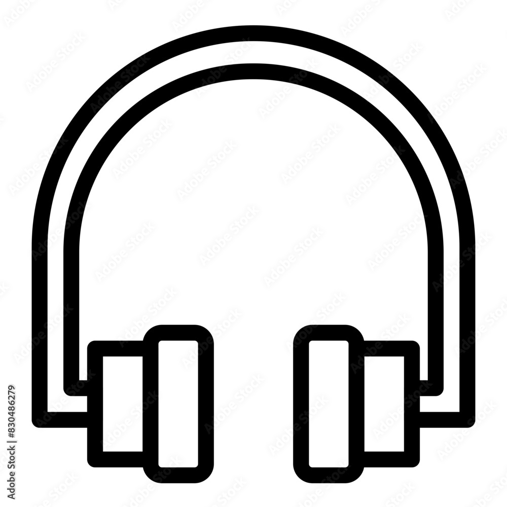 headphone line style icon headphone line style icon