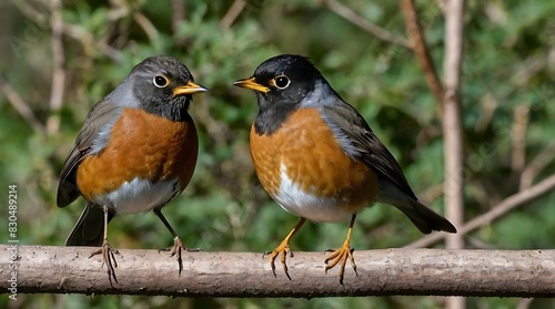 robin on a fence