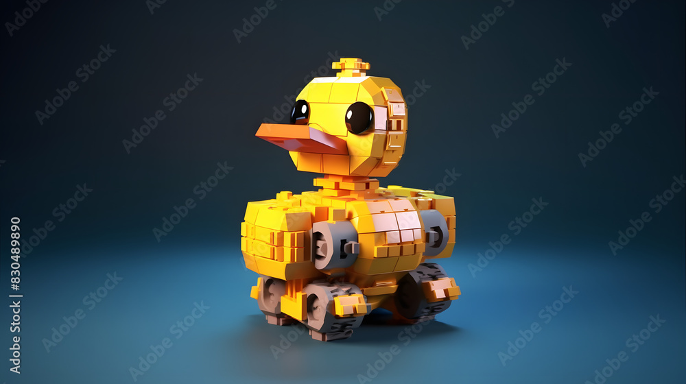 Duck toy robot 3d