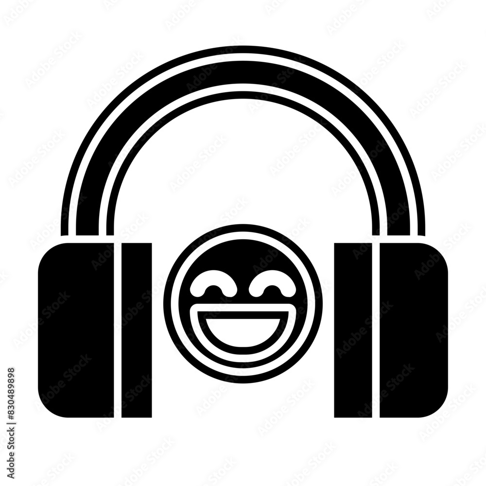 music of happiness glyph icon style music of happiness glyph icon style