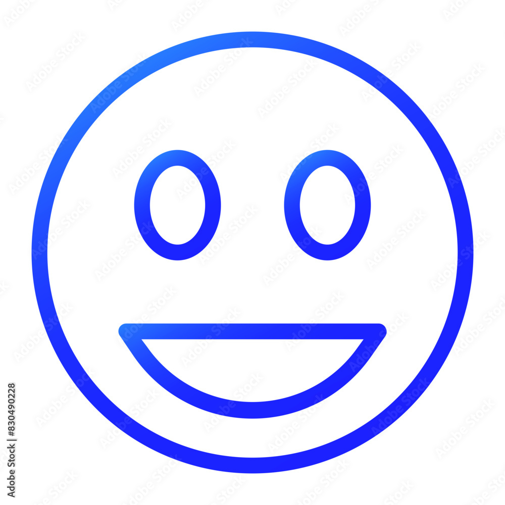emote smiled gradient blue style icon emote smiled gradient blue style icon