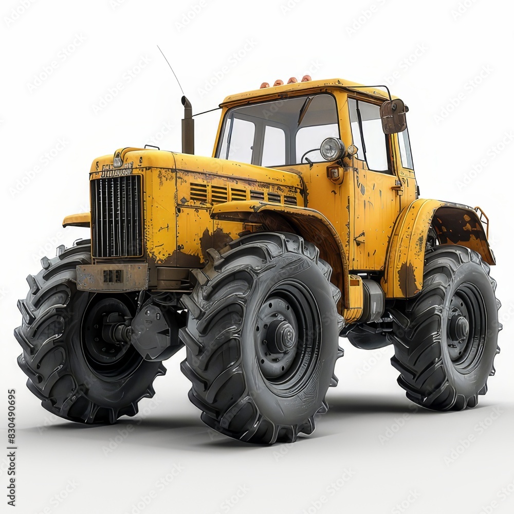 Tractor isolated on white background
Tractor isolated on white background