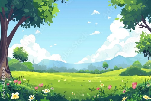 Idyllic beach scenery for serene website background designs