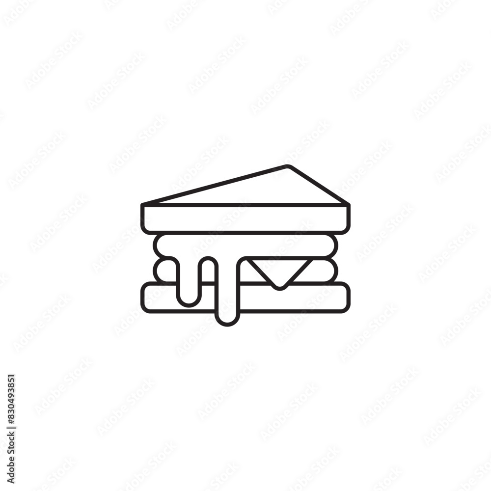 Sandwich icon design with white background stock illustration Sandwich icon design with white background stock illustration