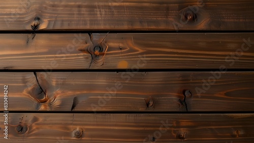 Wooden plank close up Generative AI 