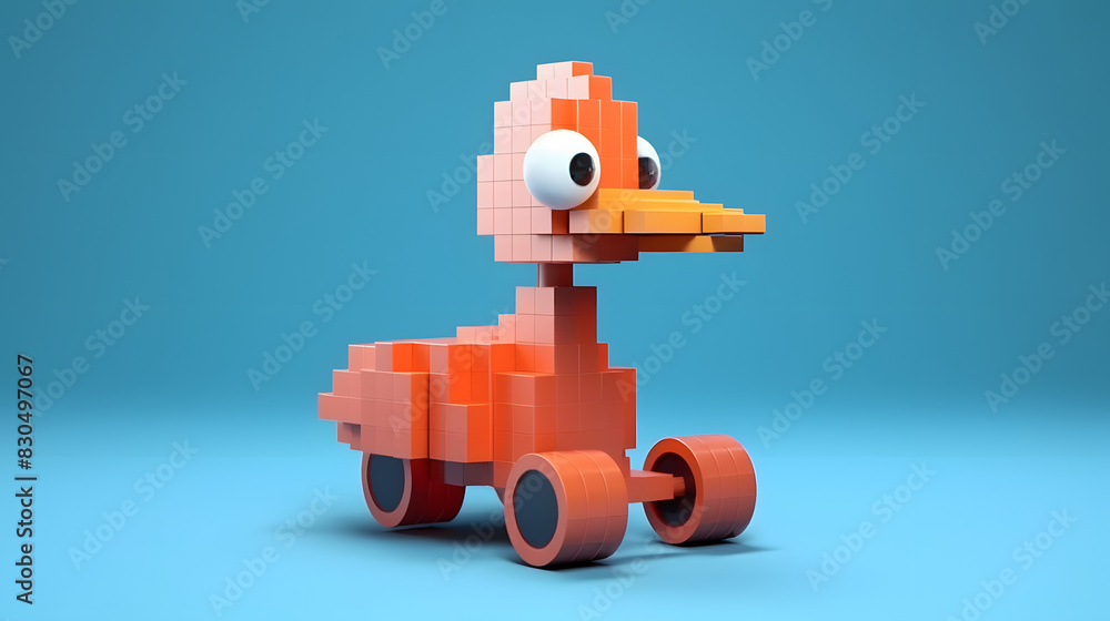 Fototapeta premium Goose toy robot 3d