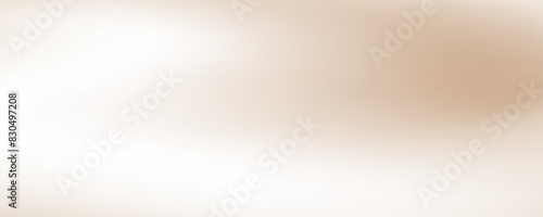 Smooth beige wave gradient background. Soft silk ecru liquid wallpaper. Buff color texture for banner, flyer, presentation, graphic design, leaflet. Abstract blurred wavy backdrop cover. Vector