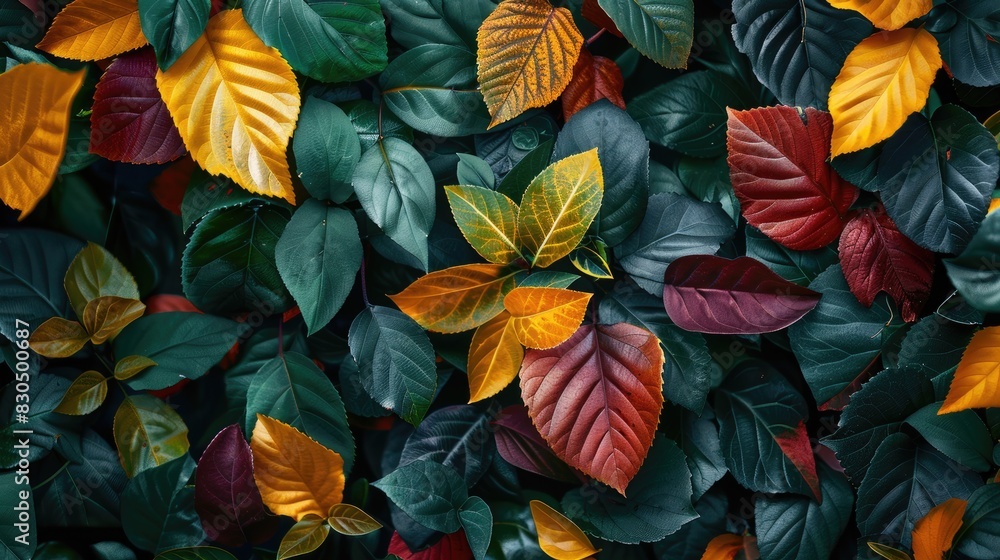 Background of natural color beautiful leaves Background of natural color beautiful leaves