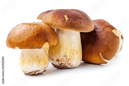 Porcini mushrooms isolated on white background