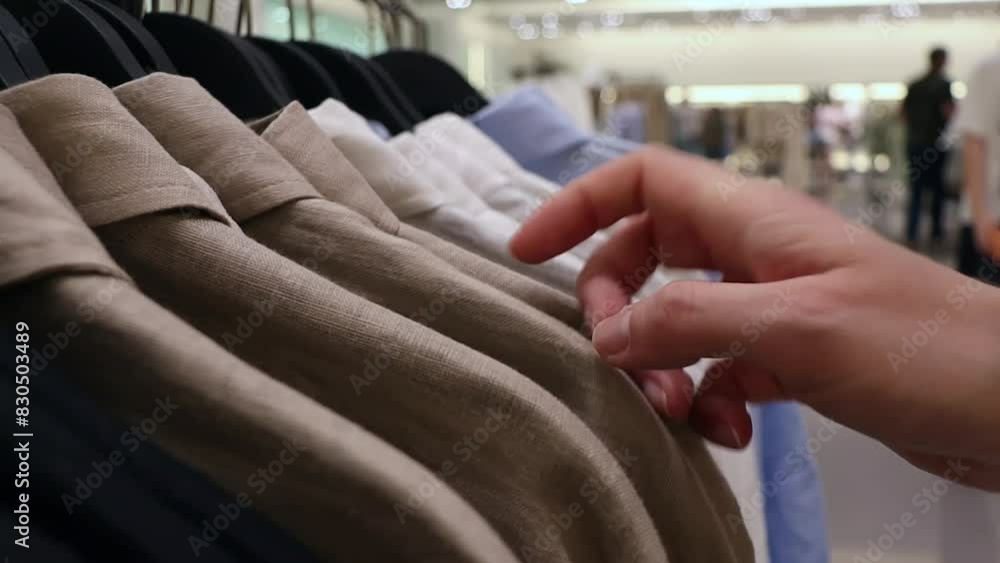 partial view of woman choosing clothing in boutique partial view of woman choosing clothing in boutique