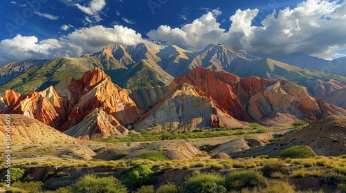 Displays Unique and Beautiful Mountain Desert Landscape in Quebrada de las Conchas
