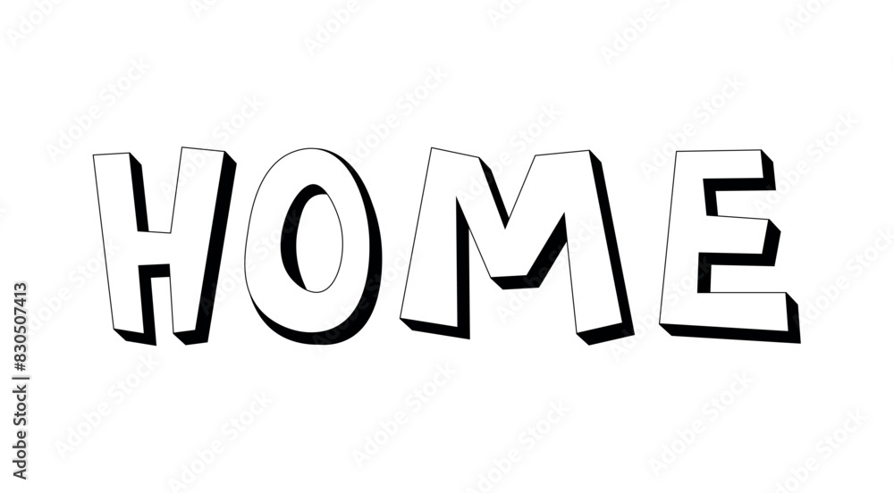 Vector illustration of house lettering. Lettering house. Decorative panel with the inscription house for facade design and printing. Vector illustration of house lettering. Lettering house. Decorative panel with the inscription house for facade design and printing.