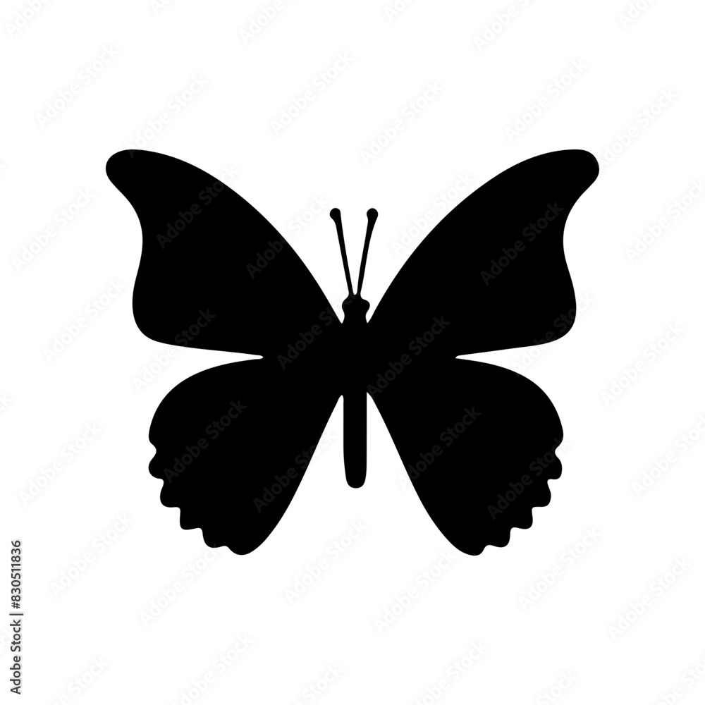Beautiful Butterfly Silhouette Vector Simple graphic design Beautiful Butterfly Silhouette Vector Simple graphic design