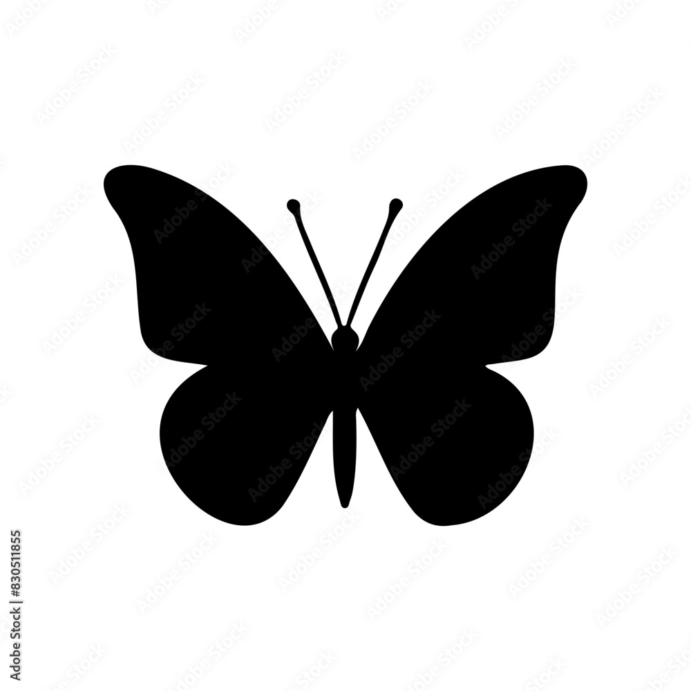 Beautiful Butterfly Silhouette Vector Simple graphic design Beautiful Butterfly Silhouette Vector Simple graphic design