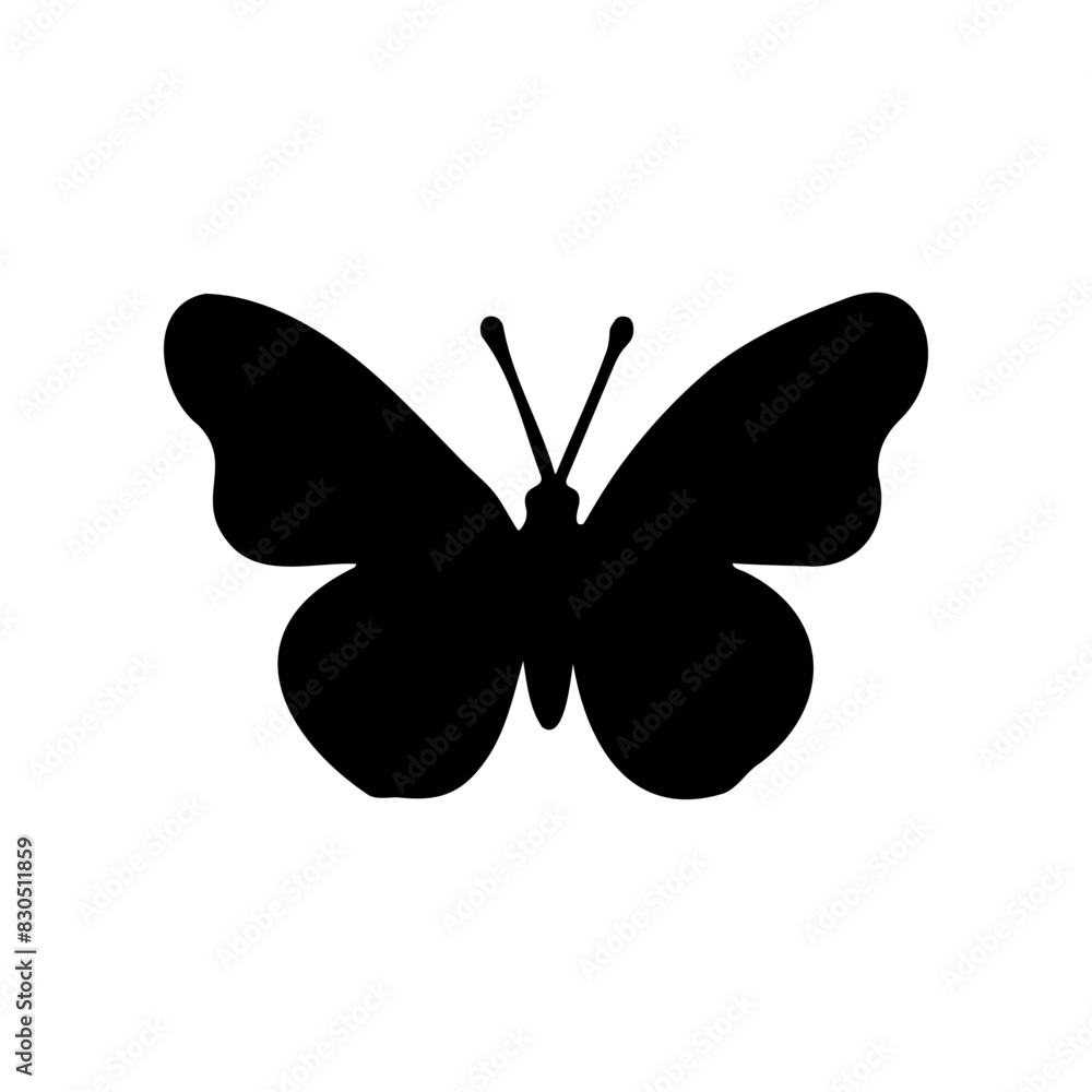 Beautiful Butterfly Silhouette Vector Simple graphic design Beautiful Butterfly Silhouette Vector Simple graphic design