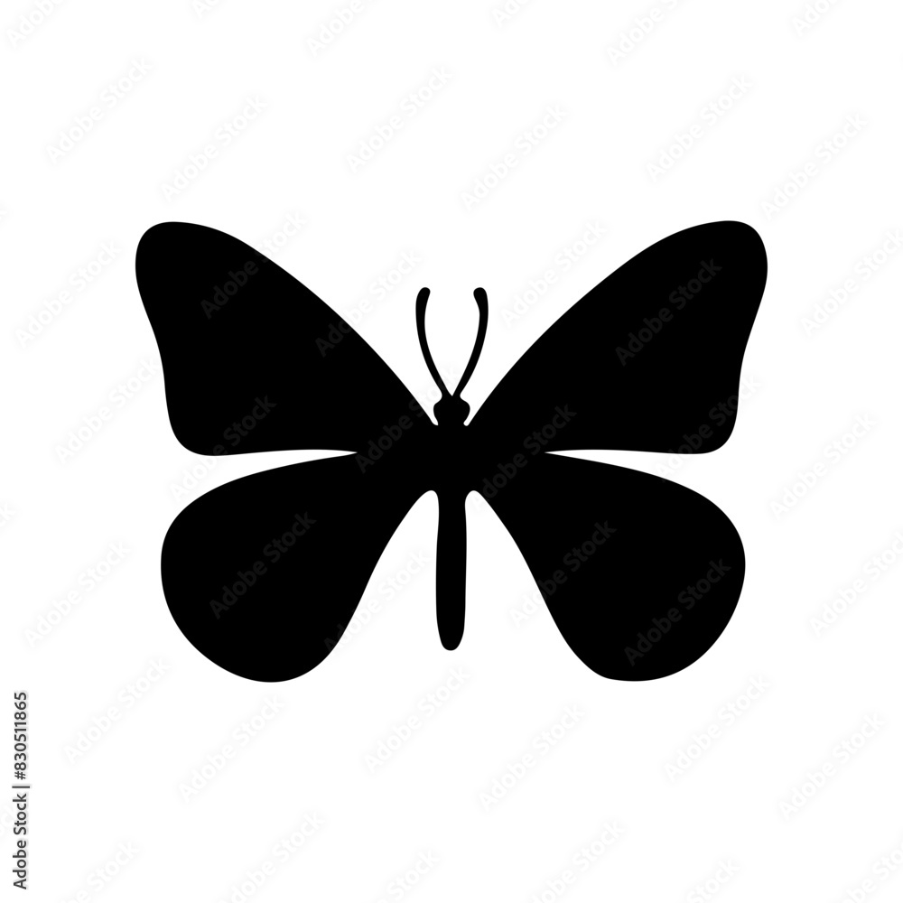 Beautiful Butterfly Silhouette Vector Simple graphic design Beautiful Butterfly Silhouette Vector Simple graphic design