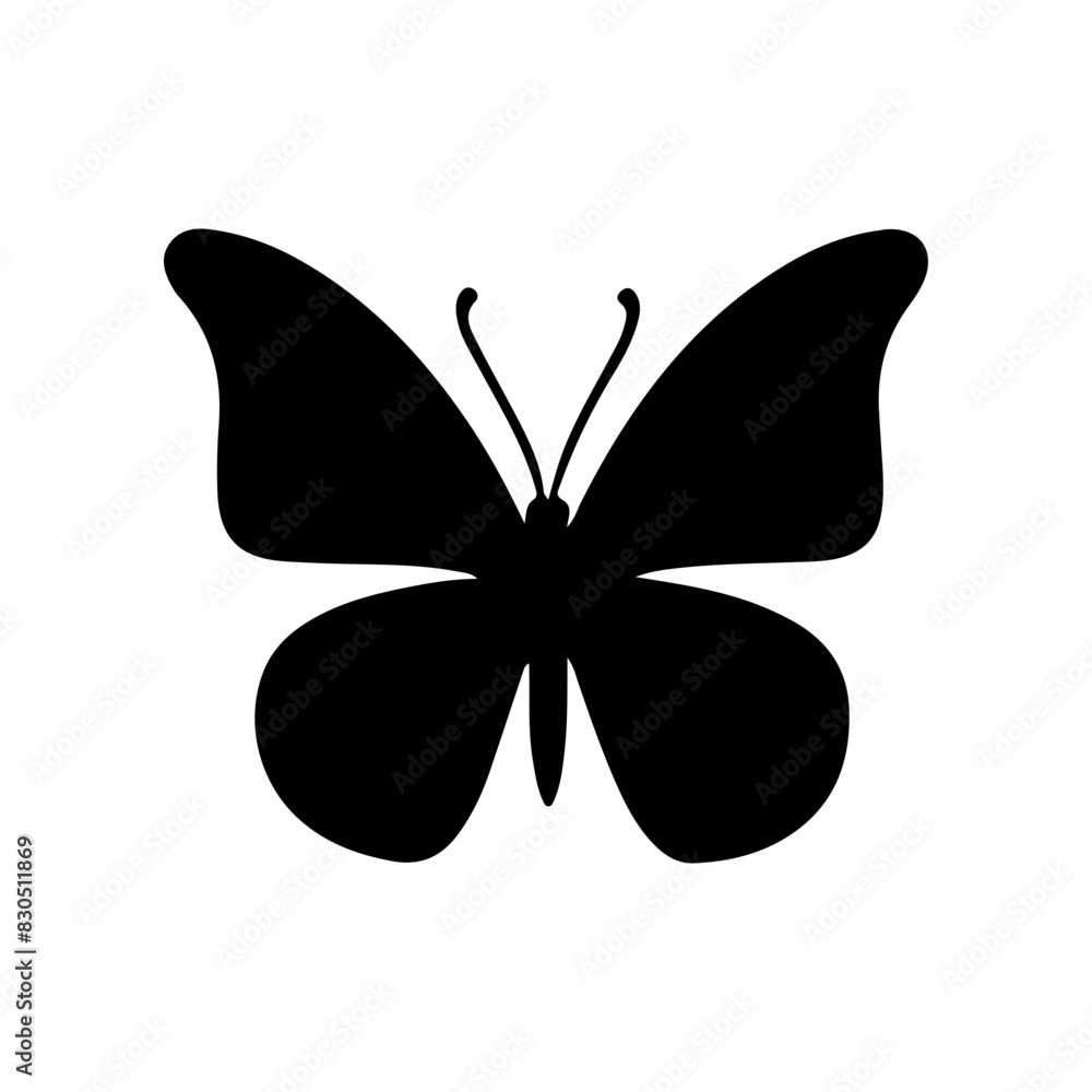 Beautiful Butterfly Silhouette Vector Simple graphic design Beautiful Butterfly Silhouette Vector Simple graphic design
