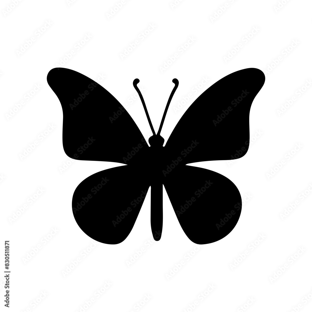 Beautiful Butterfly Silhouette Vector Simple graphic design Beautiful Butterfly Silhouette Vector Simple graphic design